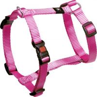 Hondentuig H-harnas Ziggi Roze 35 - 50 cm x 15 mm Flamingo Roos