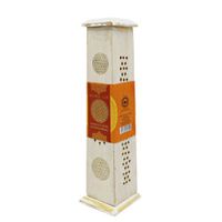 Wierookbrander Toren - Flower of Life - Wit