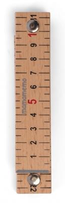 Mamamemo meetlat hout bruin 32 cm Mamamemo meetlat hout bruin 32 cm