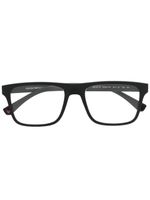 Emporio Armani lunettes de soleil à monture rectangulaire - Noir