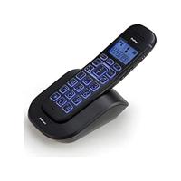 Profoon PDX-2808 telefoon (DECT-telefoon, draadloze handset, luidspreker, 20 ingangen, beller-ID, zwart)