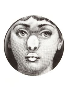 Fornasetti assiette imprimée - Noir