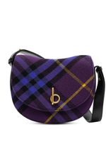 Burberry sac porté épaule Rocking Horse à carreaux - Violet