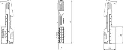 Siemens 6ES7193-6BP00-0DA0 PLC-klem 28.8 V/DC