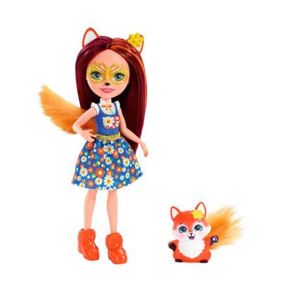 Mattel Enchantimals tienerpop Felicity Fox & Flick 15 cm Mattel Enchantimals tienerpop Felicity Fox & Flick 15 cm