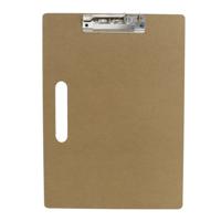 Clipboard/klembord houtkleur A4 formaat 23 x 31 cm