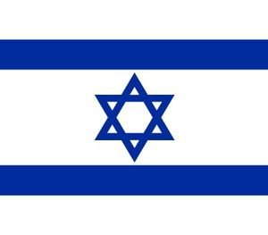 20x Stickertjes Israel vlag 10 cm   -