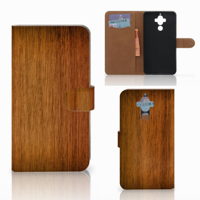 Huawei Mate 9 Book Style Case Donker Hout