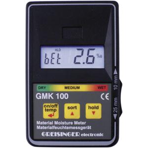 Greisinger GMK 100 Materiaalvochtmeter Meetbereik bouwvochtigheid 0 tot 8 %Vol. Meetbereik houtvochtigheid (bereik) 0 tot 100 %Vol.