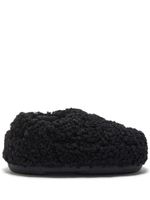 Moon Boot chaussons en fourrure artificielle - Noir