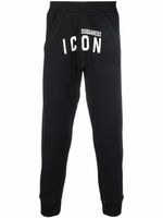 DSQUARED2 pantalon de jogging court à imprimé Icon - Noir