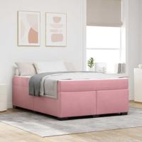 vidaXL Volledig Bed Modern Slaapkamer Schuimmatras Comfort Gastenkamer Hedendaags Eenvoudig Plywood Fluweel