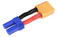 Conversie kabel XT90 man > EC5 vrouw met silicone kabel 14AWG - thumbnail