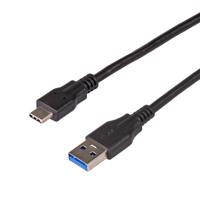 Akyga AK-USB-15 USB-kabel USB 3.2 Gen 1 (3.1 Gen 1) 1 m USB C USB A Zwart - thumbnail