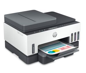 HP Smart Tank 7305 All-in-One, Printen, scannen, kopiëren, automatische documentinvoer, draadloos, Invoer voor 35 vel; Scans naar pdf; Dubbelzijdig printen