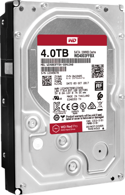 Western Digital WD 4TB SATA III 256MB RED Pro NAS HDD (WD4003FFBX)