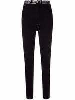 Philipp Plein legging en jean Stones à taille haute - Noir - thumbnail