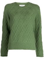 Pringle of Scotland pull en maille torsadée - Vert