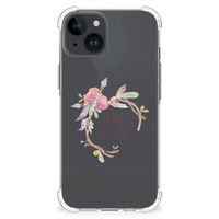 iPhone 15 Stevig Bumper Hoesje Boho Text