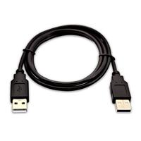 V7 USB A (mannelijk) naar USB A (male), 1 meter (3,3 voet) - zwart - USB-kabel (1 meter (3,3 voet) - zwart, 1 m, USB A, USB A, 1.0, 480 Mbit/s, zwart)