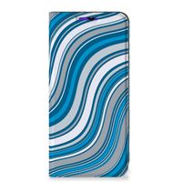 Samsung Galaxy A13 (5G) | Samsung Galaxy A04s Hoesje met Magneet Waves Blue - thumbnail