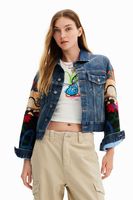 Etnisch denim truckerjack