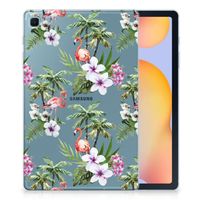 Samsung Galaxy Tab S6 Lite | S6 Lite (2022) Back Case Flamingo Palms - thumbnail