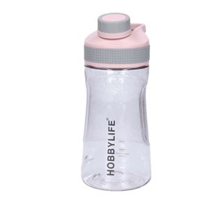 Waterfles / drinkfles / sportfles Aquamania - lichtroze - 530 ml - kunststof - bpa vrij