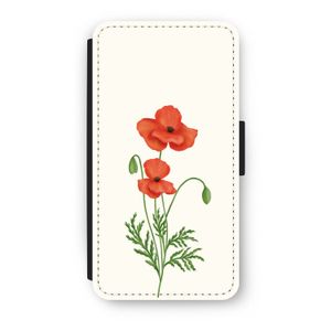 Red poppy: iPhone XS Flip Hoesje