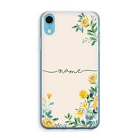 Gele bloemen: iPhone XR Transparant Hoesje - thumbnail