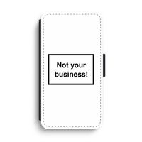 Not your business: iPhone XS Max Flip Hoesje