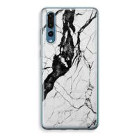 Witte marmer 2: Huawei P20 Pro Transparant Hoesje