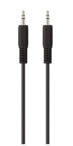 Belkin F3Y111bf1M-P Jackplug Audio Aansluitkabel [1x Jackplug male 3,5 mm - 1x Jackplug male 3,5 mm] 1.00 m Zwart Vergulde steekcontacten