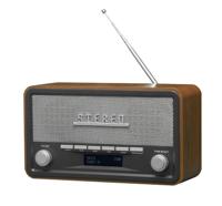 Denver DAB Radio met Bluetooth - Digitale Radio – Retro Radio – DAB+ / FM Radio - DAB18 – Hout