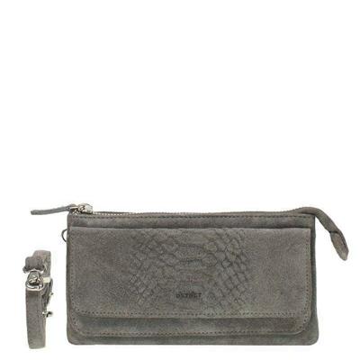 DSTRCT Portland Road Crossbody Clutch Wallet Grey