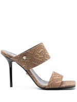 Versace mules Versace Allover 95 mm - Marron