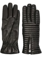 Moorer gants matelassés en cuir - Noir - thumbnail