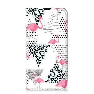 iPhone 14 Hoesje maken Flamingo Triangle