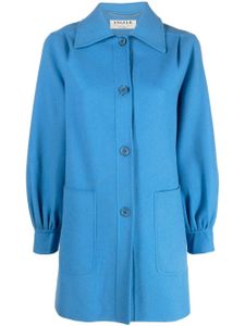 A.N.G.E.L.O. Vintage Cult manteau boutonné à fronces (années 1970) - Bleu