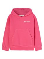 Palm Angels Kids hoodie en coton à logo imprimé - Rose