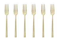 Sambonet Rock gebaksvorkjes - 6 stuks - champagne