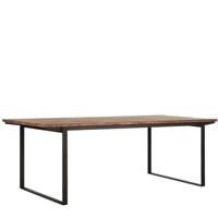 Eettafel Odeon 225x100 | Hout Metaal  | Teak | Bruin