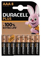 Batterij Duracell Plus 8xAAA - thumbnail