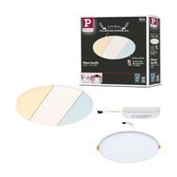 Paulmann 95381 LED-paneel inbouwlamp Veluna VariFit IP44 White Switch 185 mm rond incl. 1x14 watt plafondlamp transparant kunststof 3000 K