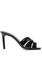 Saint Laurent mules Tribute 100 mm en cuir - Noir