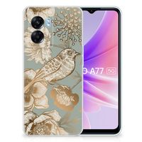 TPU Case voor OPPO A77 | A57 5G Vintage Bird Flowers