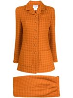 CHANEL Pre-Owned tailleur-jupe en tweed (1995) - Orange