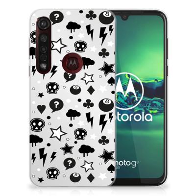 Silicone Back Case Motorola Moto G8 Plus Silver Punk Silicone Back Case Motorola Moto G8 Plus Silver Punk