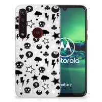 Silicone Back Case Motorola Moto G8 Plus Silver Punk