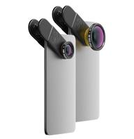 Black Eye HD Combo, HD Wide Angle + HD Macro details Macro & breed Zwart